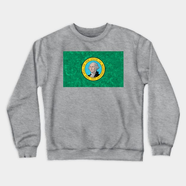 Flag of Washington State Crewneck Sweatshirt by Enzwell